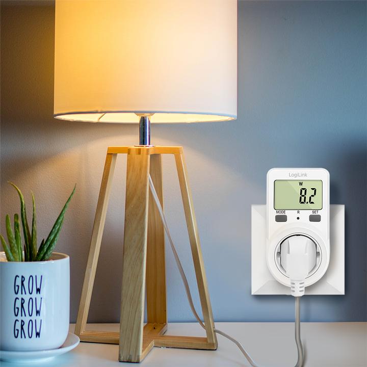 Actual product image LogiLink Energy cost meter, white