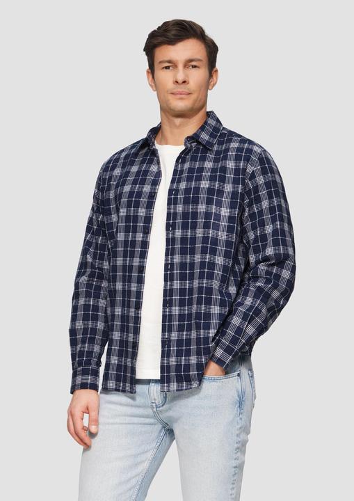 Produktbild S.Oliver Hemd Regular Fit: Kariertes Baumwollhemd aus Seersucker (XL)