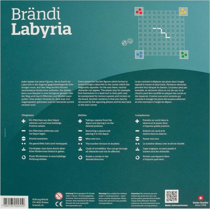 Actual product image Brändi Labyria (English, French, German, 2 - 4 Players)