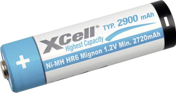 Immagine prodotto XCell 4er-Set Akkus Typ AA (Mignon), Ni-MH, 1,2V / 2700mAh (4 pz., AA, 2700 mAh)