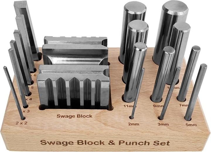Image du produit Paulimot Universalpunzen-Set mit Riefenanke, 17-teilig