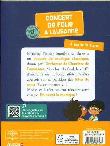 Immagine prodotto Les enquêtes de Maëlys / Concert de folie à Lausanne / Tome 27 (Francese, Barbanègre Raphaëlle, Pompeï Christine, 2023)