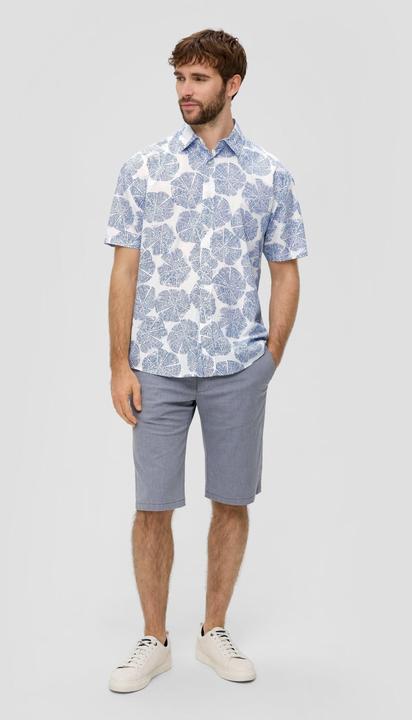 Immagine prodotto s.Oliver Hemd Kurzarmhemd aus Baumwoll-Viskosemix (S)