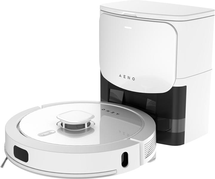 Produktbild Aeno White, Laser Robot Vacuum cleaner with 5200mAh battery,300ml dustbin, 300ml water tank. Self Empty S (Saugwischroboter)