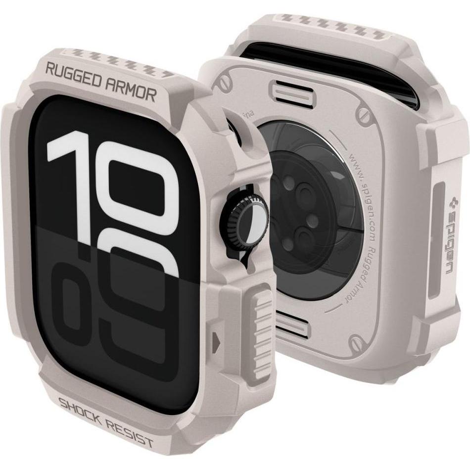 Spigen Beige - Rugged Armor V2 - Apple Watch 10 42Mm / Watch 11 42Mm - Dune Accessori Per Smartwatch,