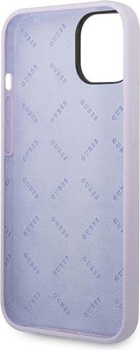 Produktbild Guess GUHCP14SSLSMU iPhone 14 6,1" fioletowy/purple hard case Silicone Vintage Gold Logo (Apple iPhone 14)