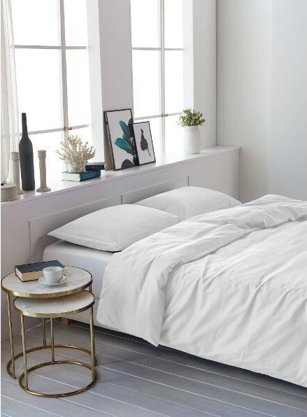 Actual product image Living Home Uni Satin 100 (Pillowcase, 30 x 40 cm)