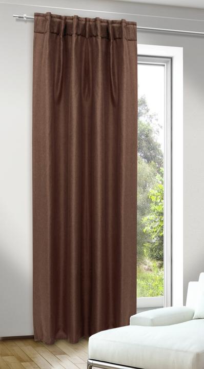 Productafbeelding Sehlbach Fertiggardine mit verdeckten Schlaufen Dimout Uni (245 x 135 cm)
