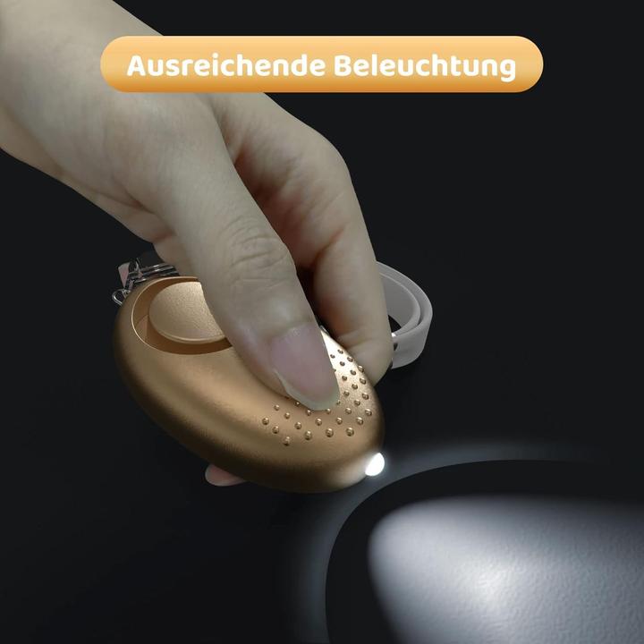 Produktbild Swissdetector 140db Personenalarm mit LED - Selbstverteidigung - Gold