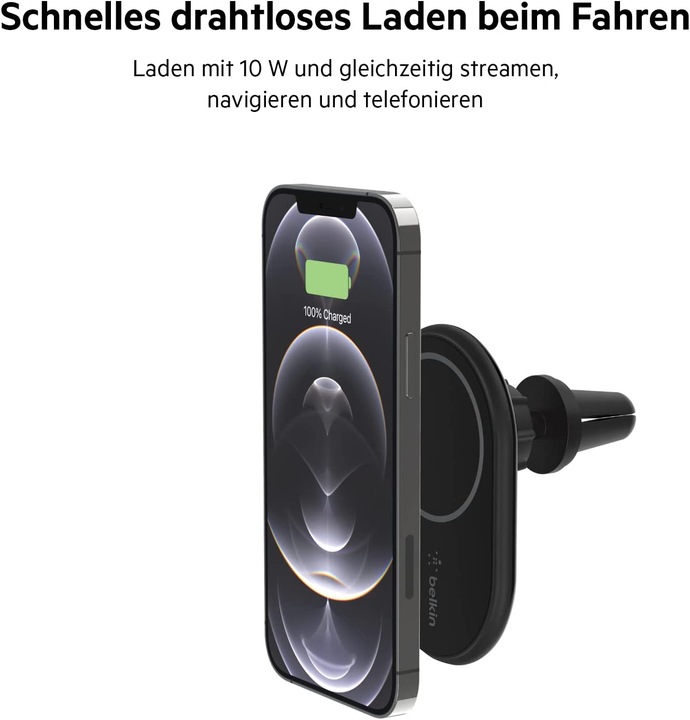 Actual product image Belkin Magnetic Wireless Car Charger with MagSafe