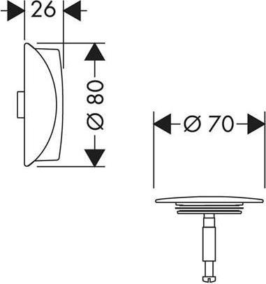 Immagine prodotto hansgrohe Set completo di scarico e troppopieno Flexaplus (nero opaco)