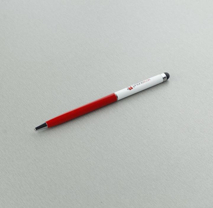 Produktbild PhoneLook Universal präzisions Stylus Touch-Pen für Touchscreens inkl. Kugelschreiber weiss