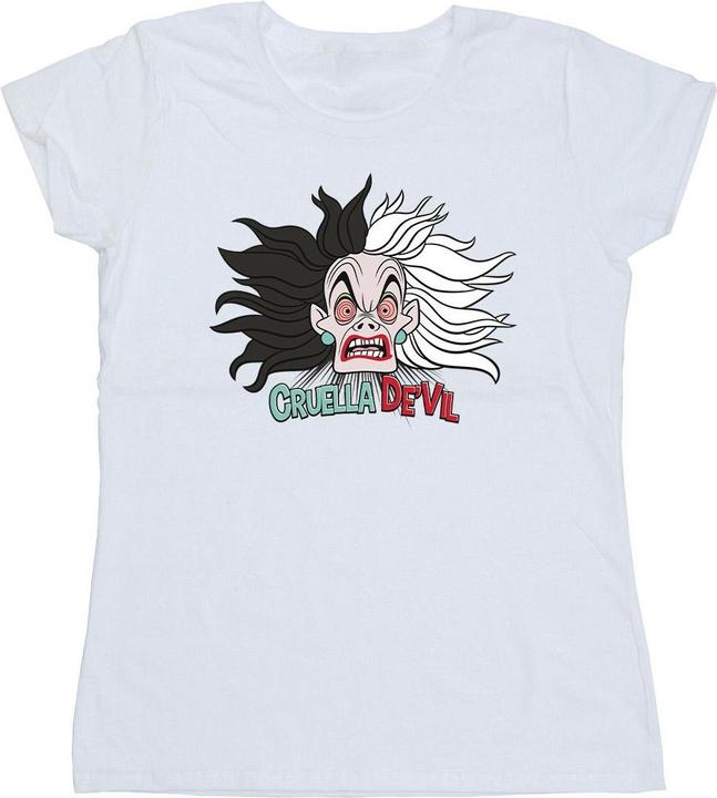 Actual product image Disney Womens/Ladies 101 Dalmatians Cruella De Vil Crazy Mum Cotton T-Shirt (XL)