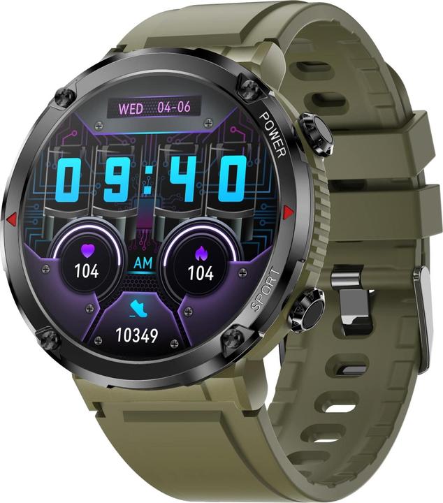 Produktbild Gravity GT21-7 Smartwatch + schwarzes Silikonarmband