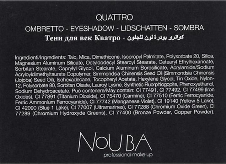 Actual product image Nouba Quattro 4-tone Eyeshadow No. 628 (No. 628)