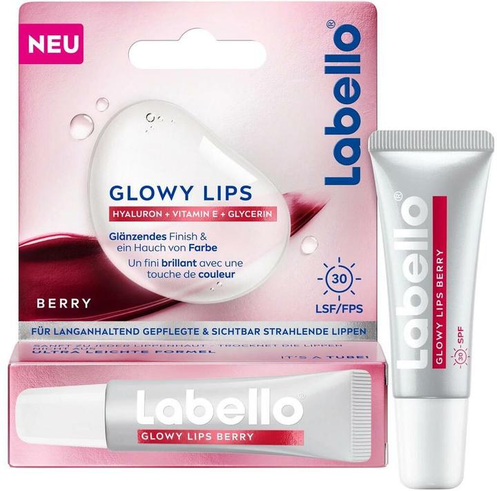 Actual product image LABELLO Glowy Lips Berry (Lip balm, 10 ml)