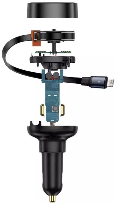 Produktbild Baseus Enjoyment Pro USB-C (weiblich) / Lightning (männlich) 60W Autoladegerät - Schwarz