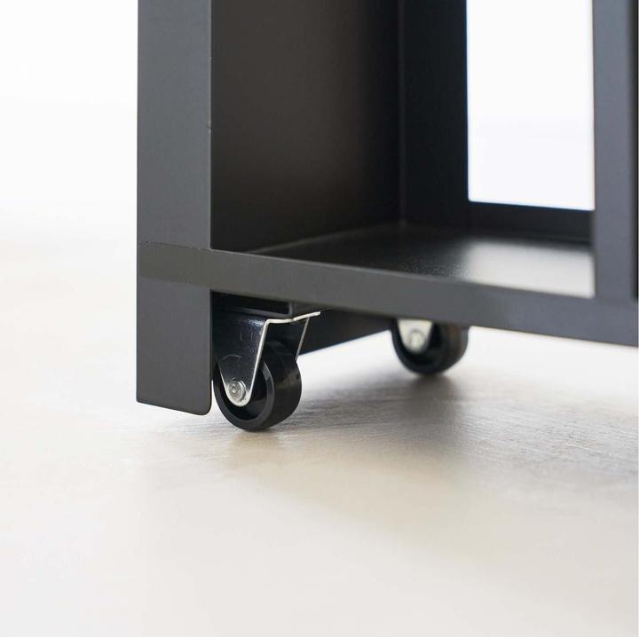Produktbild Yamazaki Auszieh-Regal mit Holzablage TOWER (140 x 56 x 55 cm)