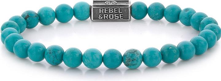 Immagine prodotto Rebel & Rose Bracciale Turchese Delight 925 RR-6S001-S-M Unisex (17.50 cm, Turchese, Acciaio inossidabile)