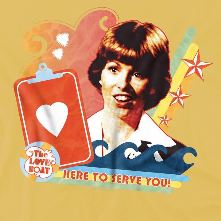 Actual product image The Love Boat Mens Here to Serve T-Shirt (3XL)