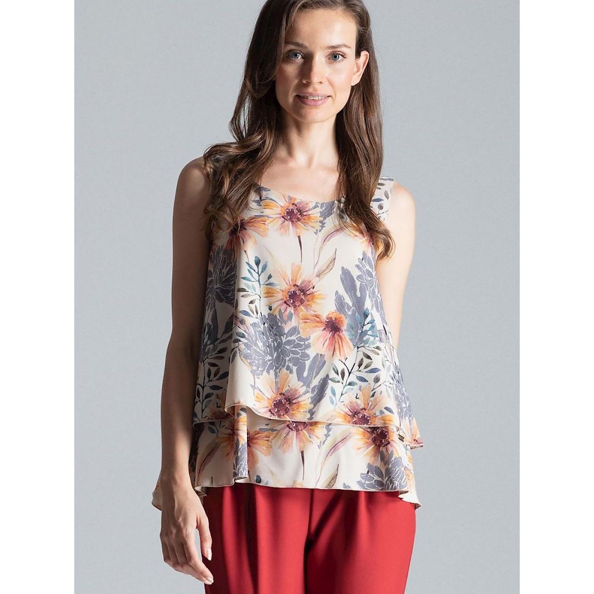 Figl, Damen, Bluse, Bluse, Mehrfarbig, (XL)