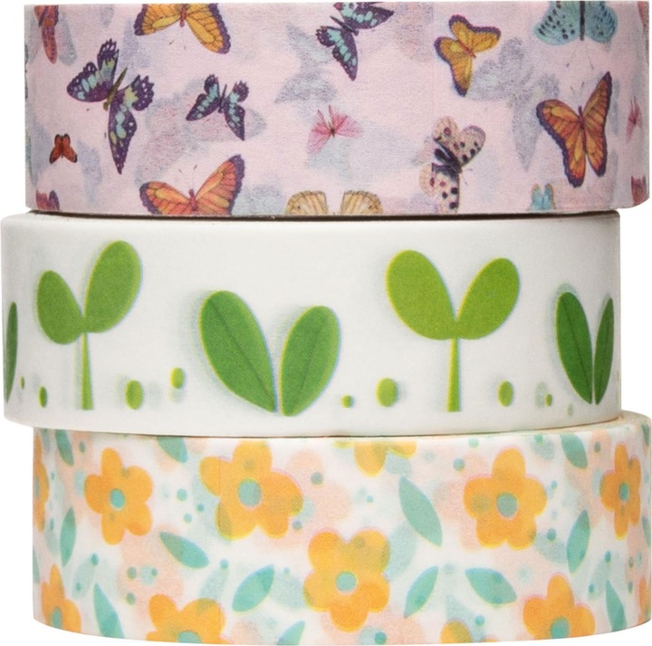 Produktbild Colorations Washi Tape Spring 3 Rollen, 5mtr.