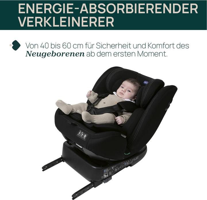 Actual product image Chicco UNICO EVO I-SIZE CLASSIC CAR SEAT 40 - 150 CM (Child seat, ECE R129/i-Size Standard)