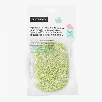 Suavinex Bamboo Extract Bath Sponge for Babies and the Whole Family Sensitive Skin Extra Soft Delicate Fragra (Badekugeln)
