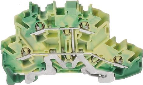 Produktbild Wago Klemmenleiste doppelt 2,5mm2 grün/gelb