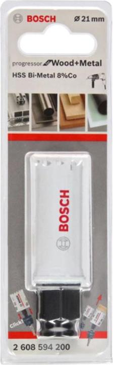Immagine prodotto Bosch Professional Zubehör Sega a tazza Progressor per legno e metallo, 21 mm (21 millimetri)