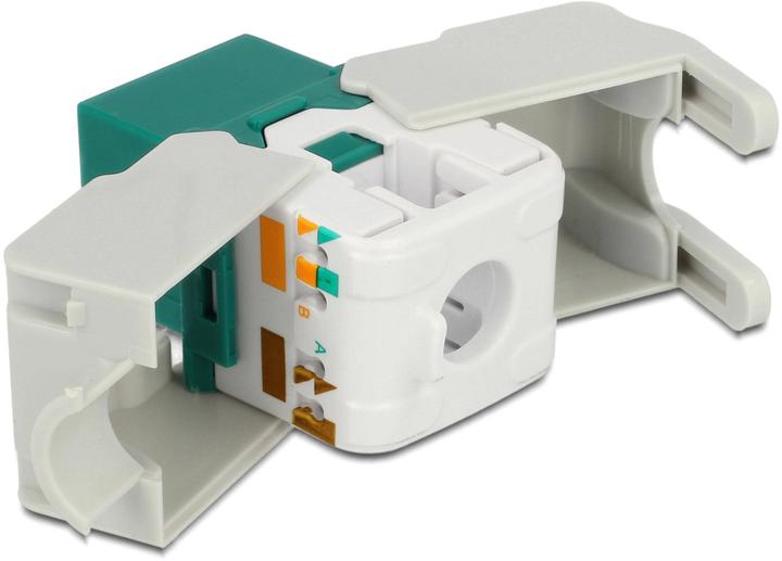 Actual product image Delock Keystone module Cat.6, UTP, green (Keystone module)