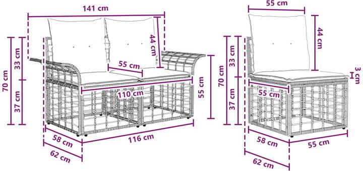 Produktbild vidaXL Outdoor-Sofagarnitur