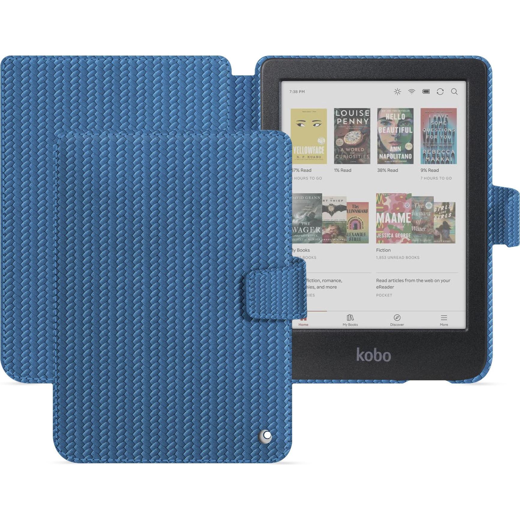 Noreve Lederschutzhülle Kobo Clara 2E (Kobo Clara 2e), Tablet Hülle, Blau