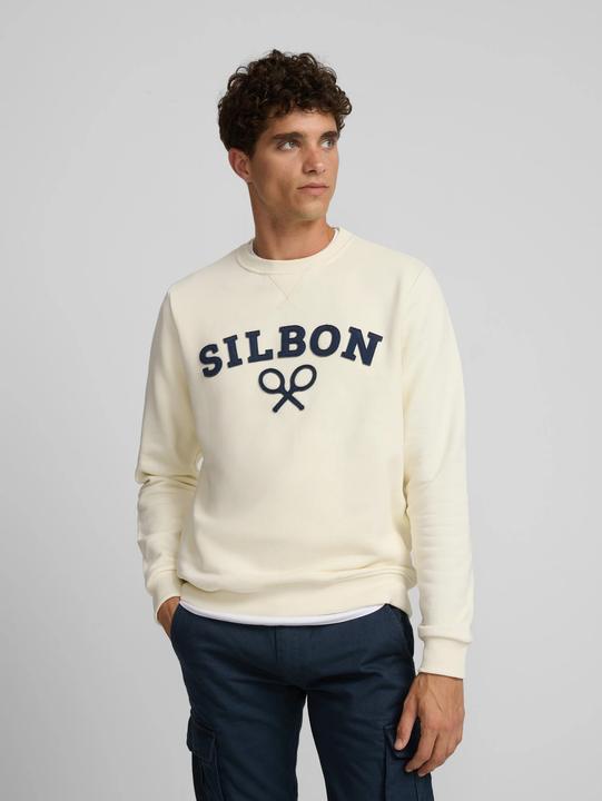 Actual product image Silbon Classic racquet print sweatshirt (L)