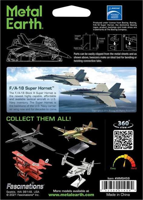 Actual product image Metal Earth Boeing F/A-18