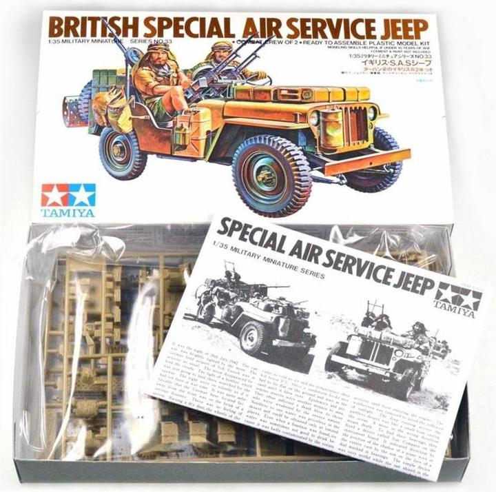 Actual product image Tamiya WWII British S.A.S Jeep (2) 1:35 (500 pieces)