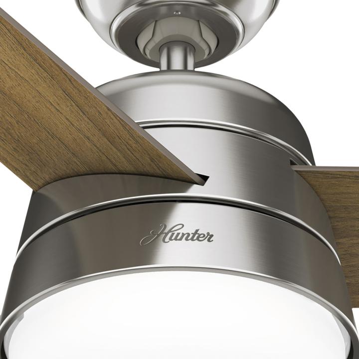 Produktbild Hunter Fans Deckenventilator Finley L Nickel mit Licht & Fernbedienung (43 dB)
