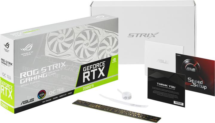Actual product image ASUS GeForce RTX 2080 Ti ROG Strix O11G White Gaming (11 GB)