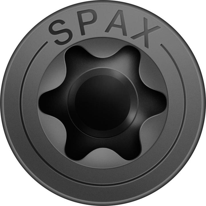 Immagine prodotto Spax Svasato Multitesta T-Star Plus T20 Completamente Filettato Nero Zincato (200 Viti per pezzo)