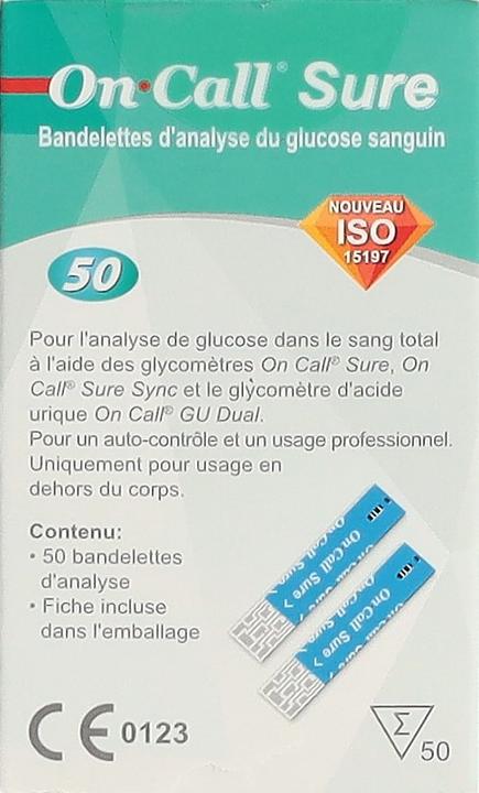 Energie-Label On call Sure Blutglukoseteststreifen 50 Stk (Teststreifen)