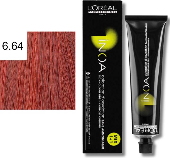 Image du produit L'Oréal Professionnel Inoa (6,64 Blond foncé rouge Cuivre)