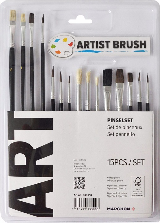 Image du produit Office Set de brosses 15 pièces
