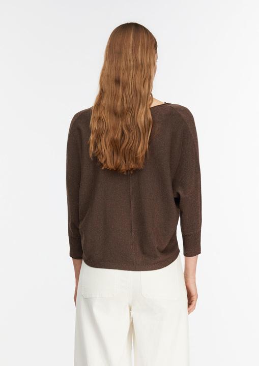 Produktbild Comma Softer Viskose-Glitzergarn-V-Ausschnitt-Pullover (XL)