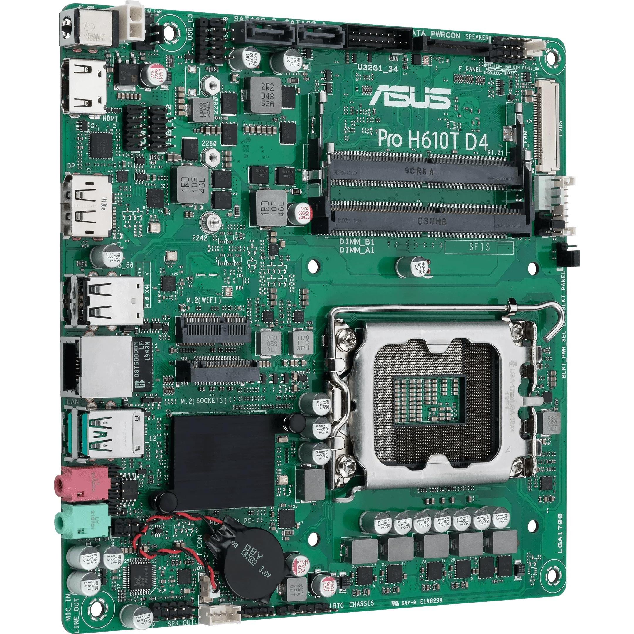ASUS MB PRO H610T -CSM (LGA 1700, Intel H610, Mini-ITX), Mainboard