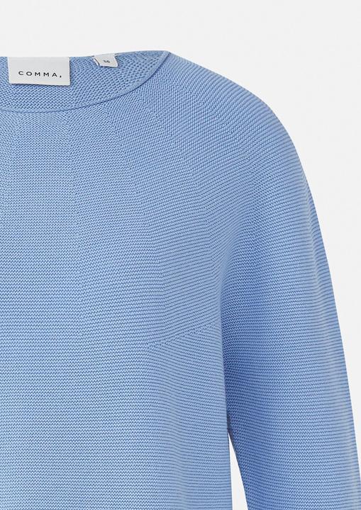 Image du produit Comma Strickpullover Cropped Strickpullover im Relaxed Fit mit Strukturmuster (36)