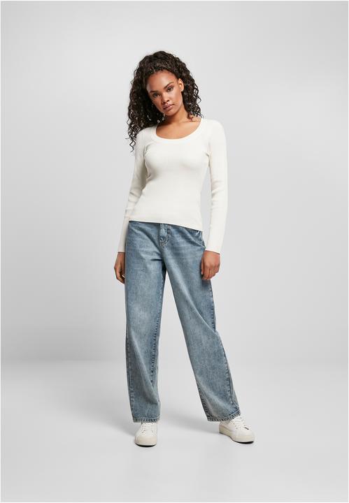 Produktbild Urban Classics Ladies Wide Neckline Sweater (4XL)