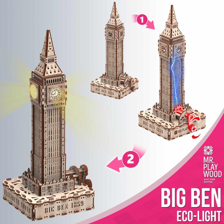 Actual product image Mr Playwood : Big Ben - Ecolight
