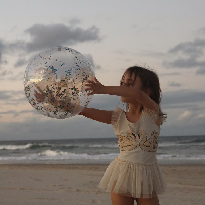 Produktbild Sunnylife 3D Aufblasbarer Strandball Cotton Candy Glitter
