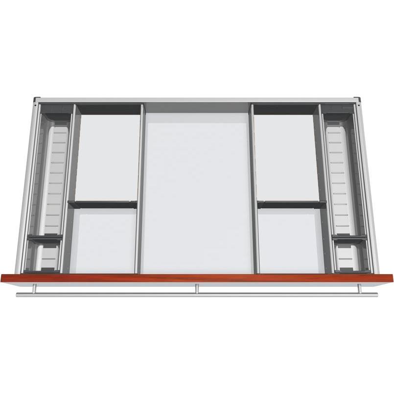Blum Orga-Line Besteckeinsatz Facheinteilungs-Set KB 901-999mm, NL 550mm, grau, Besteckkasten, Grau
