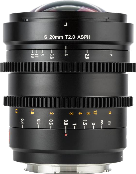 Actual product image Viltrox L-20mm T2.0 S Full Frame. Manual focus cine lens for Panasonic L mount, 20mm/T2.0 (L-Mount, full size)